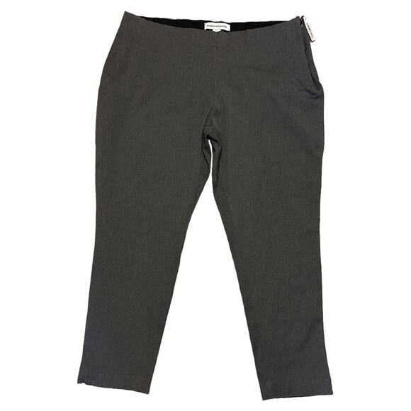 Amazon Essential Gray Slim Fit Stretch Pants Size 20 - Picture 1 of 3